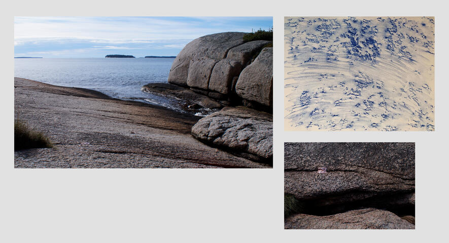 Formed Copper on Rocks (DHK03” - The Crack/Swimming Hole)