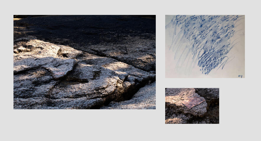 Formed Copper on Rocks (DHK04")